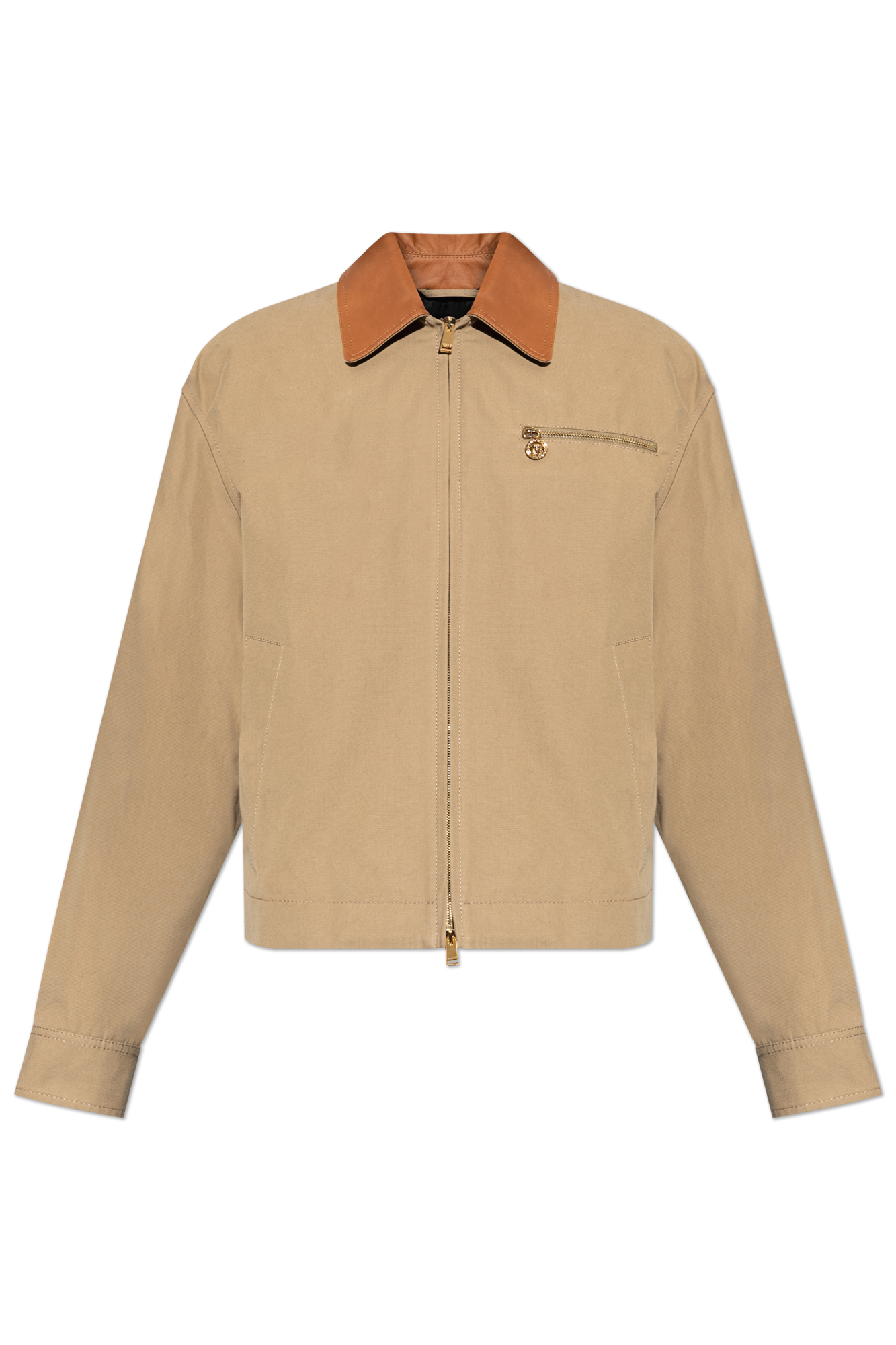 Versace Jacket with a leather collar | Men's | Vitkac